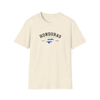 Beige t-shirt with black 'Honduras' text on a white background