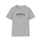 Gray t-shirt with black 'Honduras' text on a white background