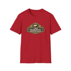 Red t-shirt with 'Reserva Honduras' printed on a white background