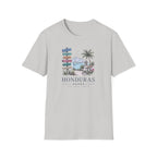 Gray t-shirt with 'Honduras' graphic design on a white background