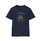 Navy blue t-shirt with 'La Merced Comayagua 1550' text on a white background