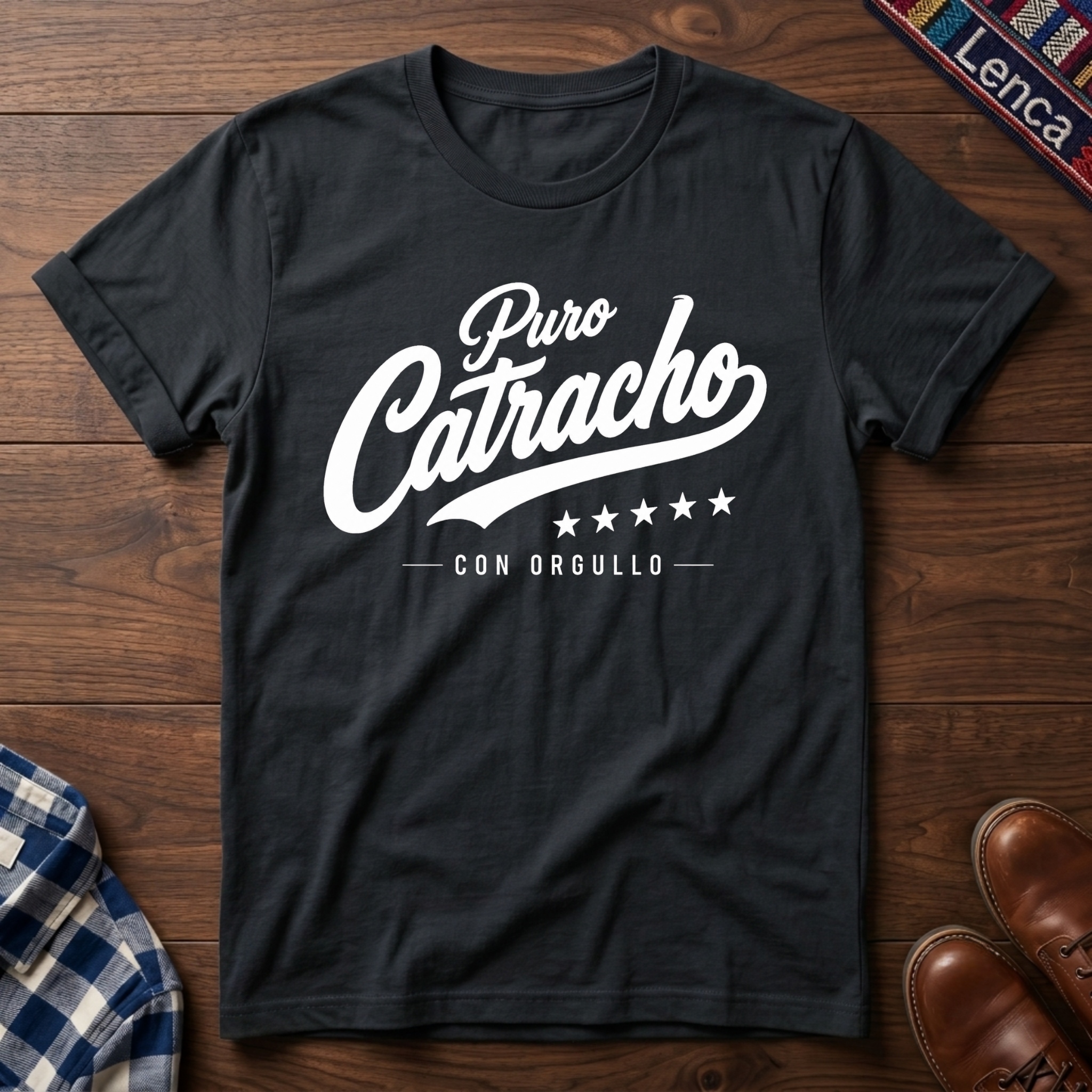 Puro Catracho Con Orgullo Blanco
