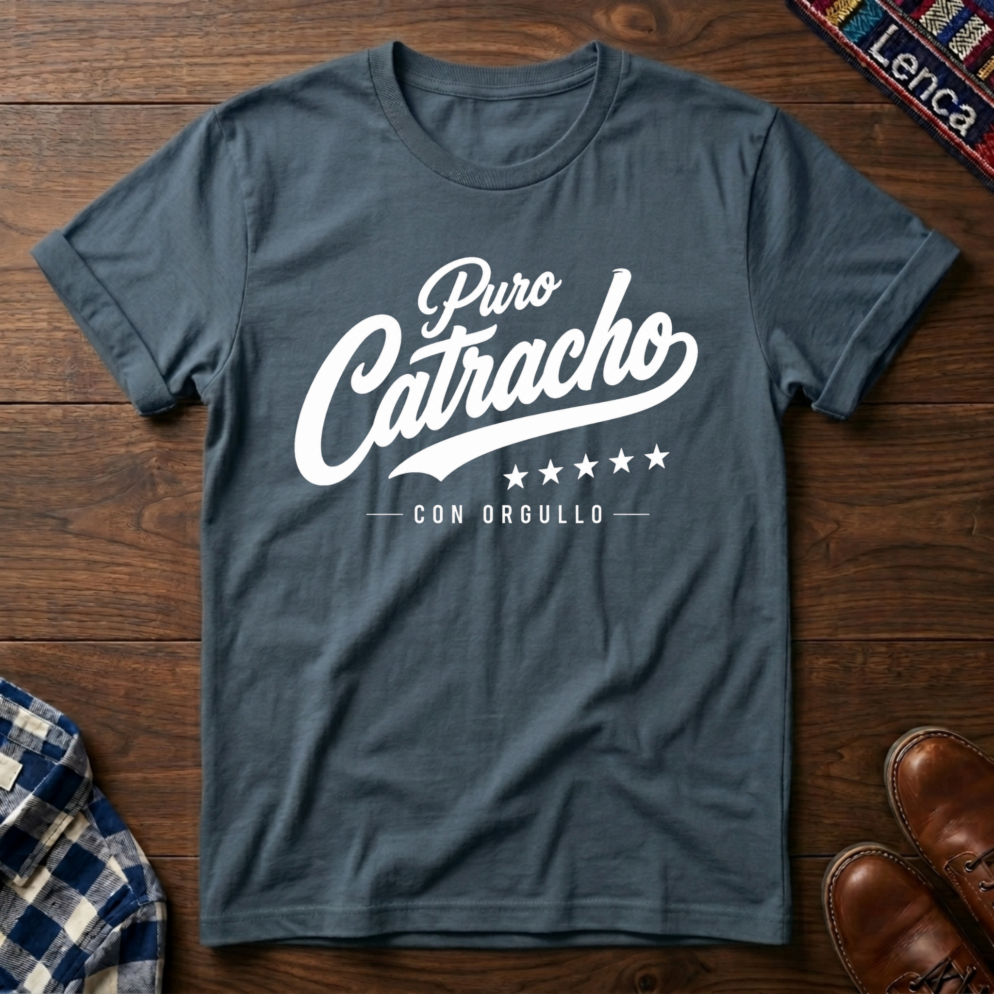Puro Catracho Con Orgullo Blanco