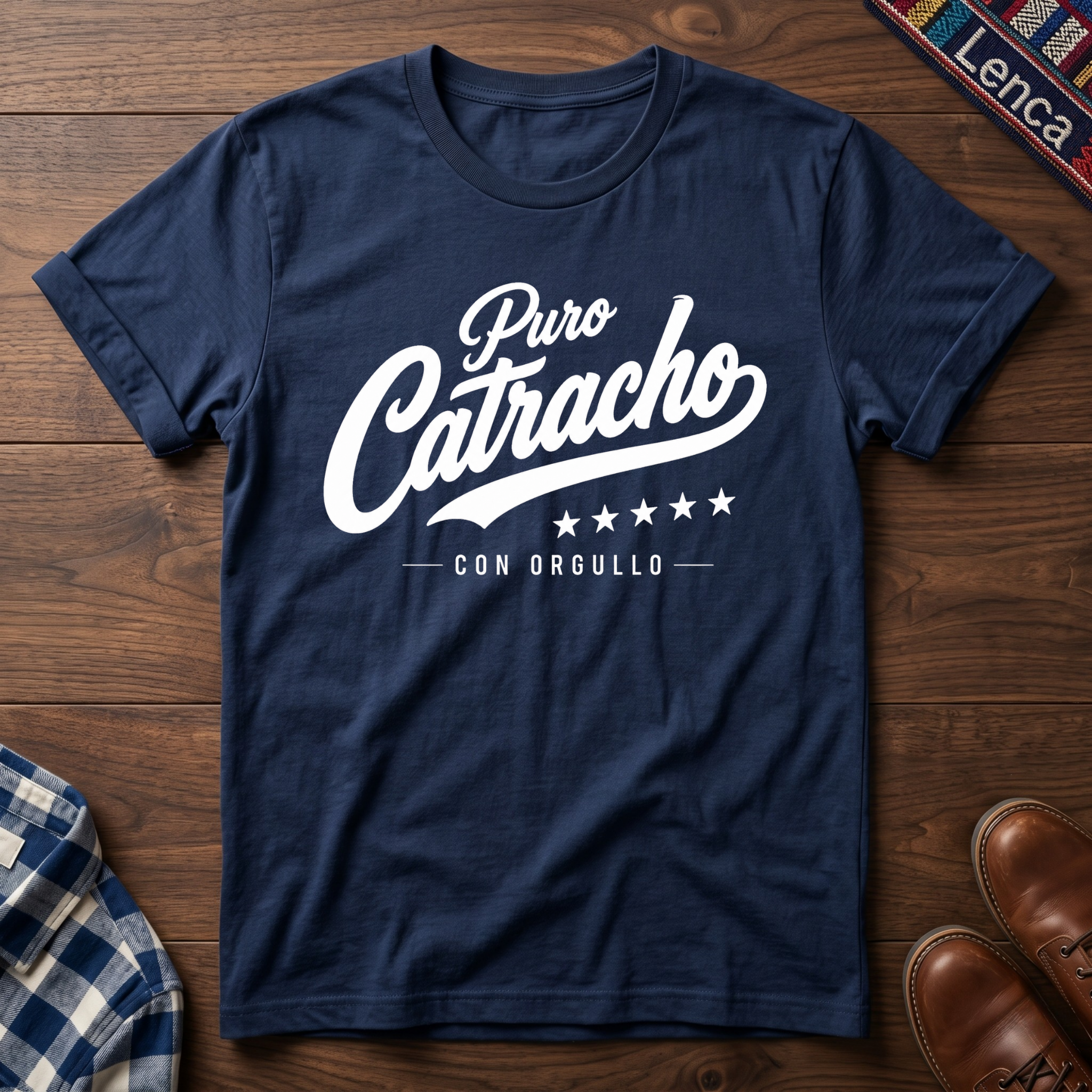 Puro Catracho Con Orgullo Blanco