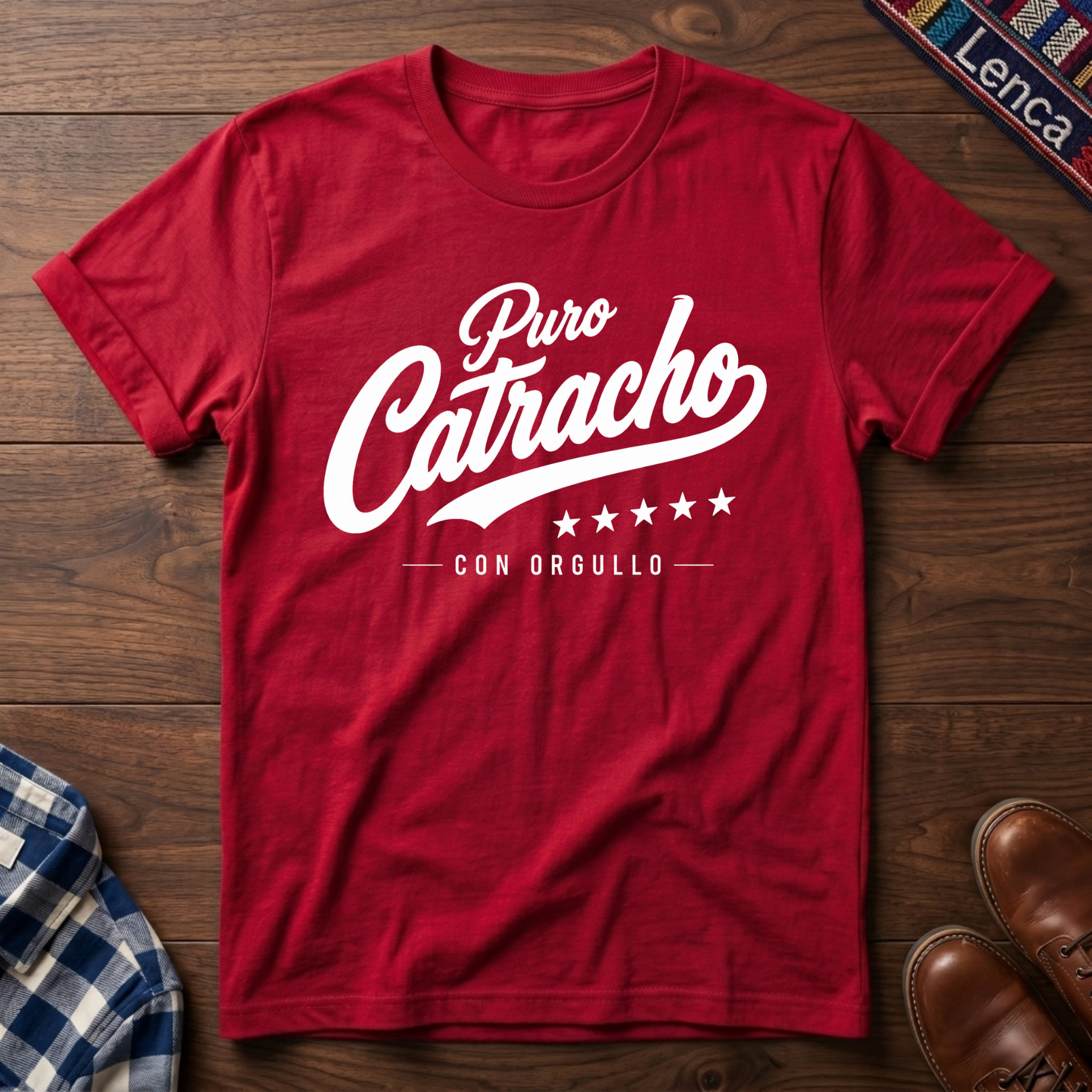 Puro Catracho Con Orgullo Blanco