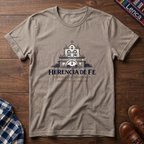 Sand t-shirt with a Honduras graphic design on a wooden surface.