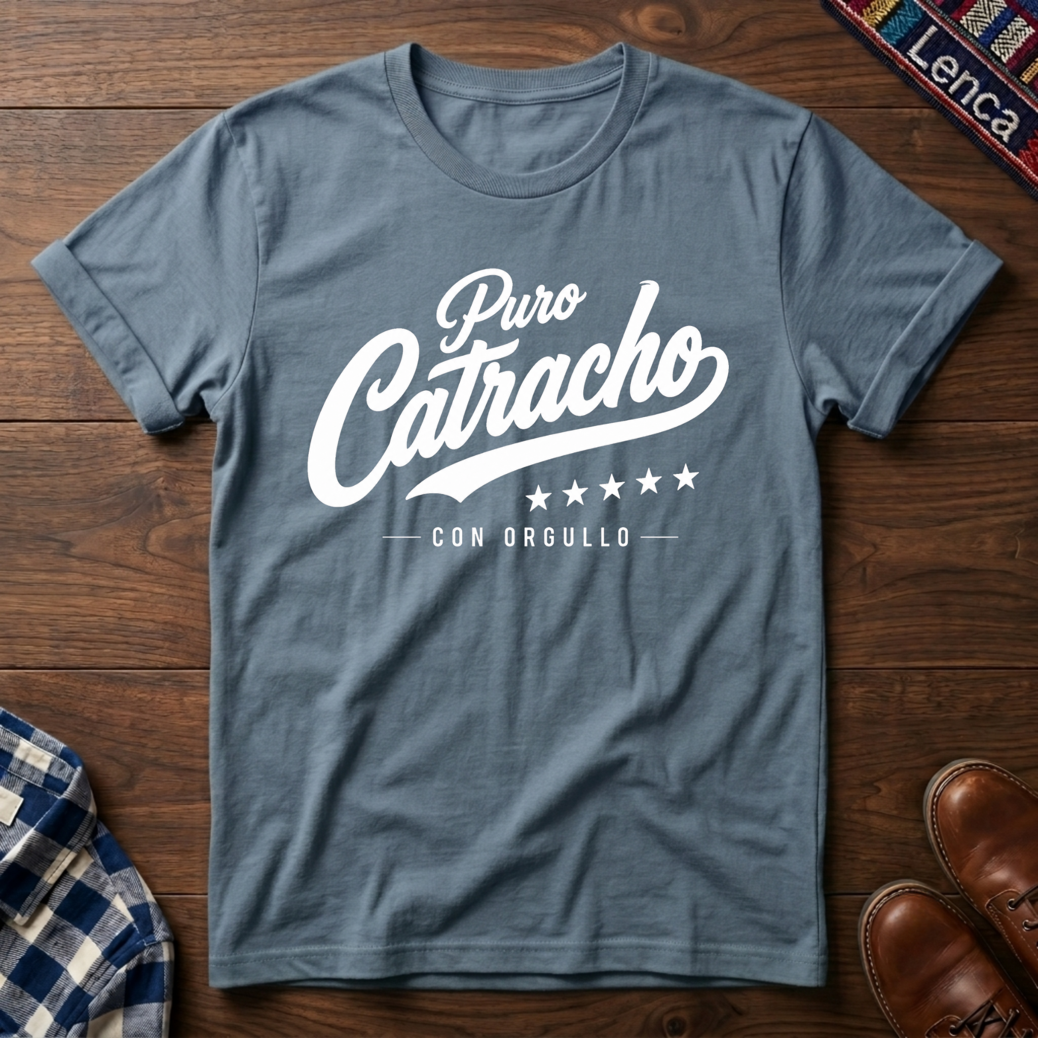 Puro Catracho Con Orgullo Blanco
